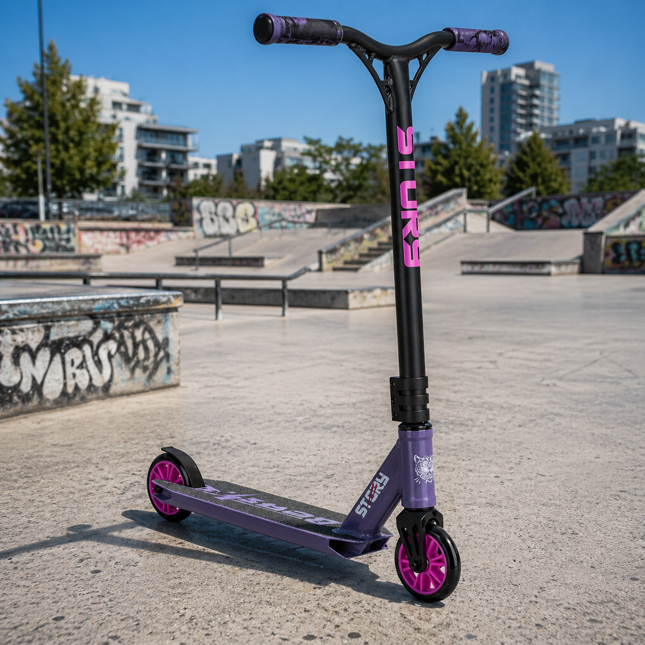 Freestyle koloběžka Story Beast Levandule 1